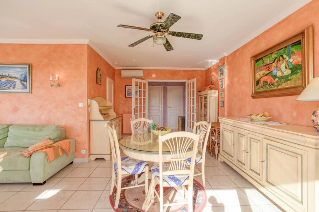 Apartmán A6- 2 Bdr Incredible Sea View - Ac, Garage & Terrace Antibes Exteriér fotografie